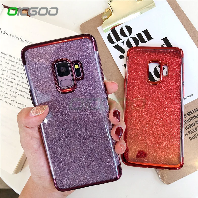 Мягкий чехол из ТПУ градиентного силиконовый для samsung Galaxy S8 S9 плюс S7 S6 edge Note 8 9 J5 J7 A5