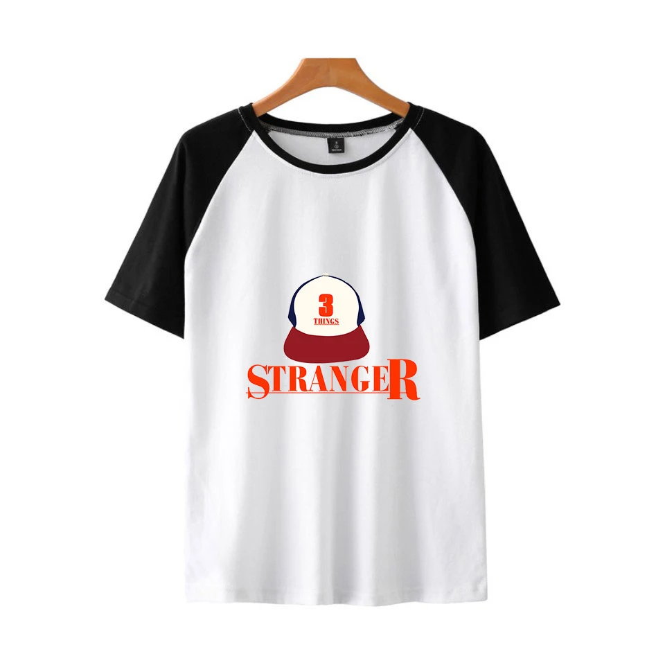 

Stranger Things Fashion Printed Raglan T-shirts Women/Men Summer Short Sleeve Tshirts 2019 Hot Sale Casual Streetwear T shirts
