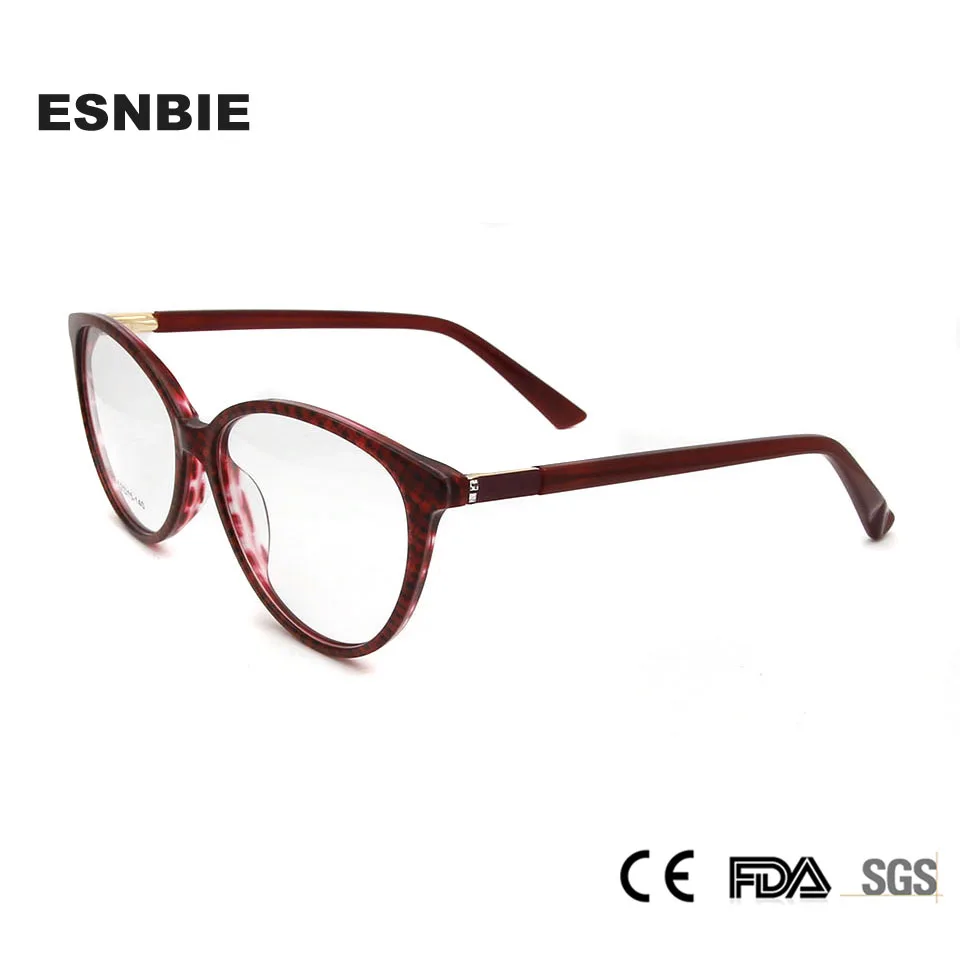 Женские винтажные очки для близорукости ESNBIE Acetate|Женские кадры| |