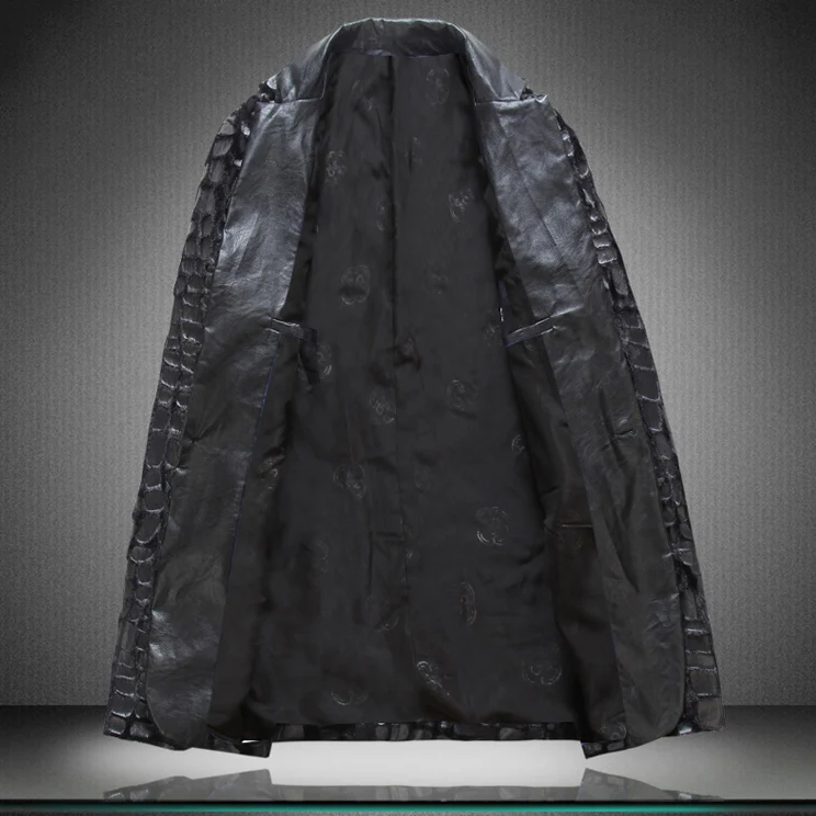 LONMMY M-4XL мужские спортивные пиджаки и куртки с узором крокодиловая кожа Модные