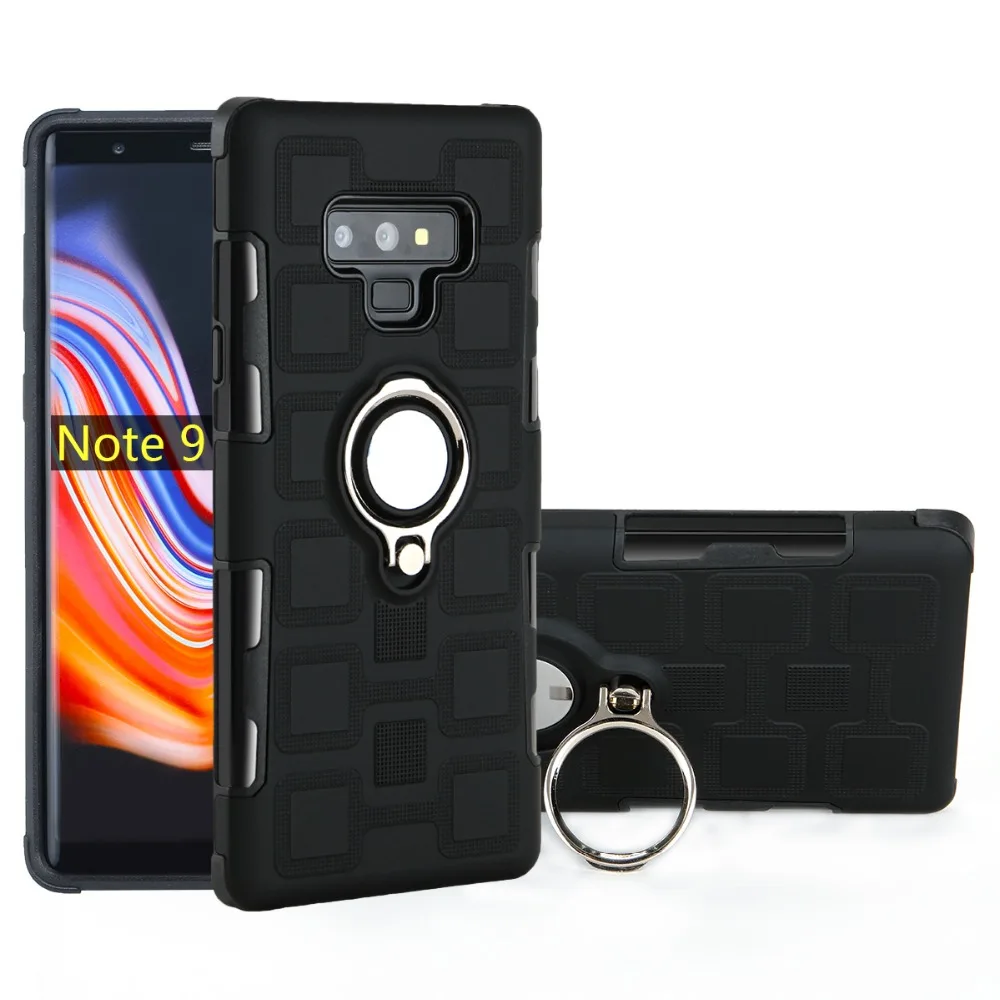 Ударопрочный чехол для Samsung Note 9 2 в 1 TPU + PC сверхмощный кронштейн Магнитный с