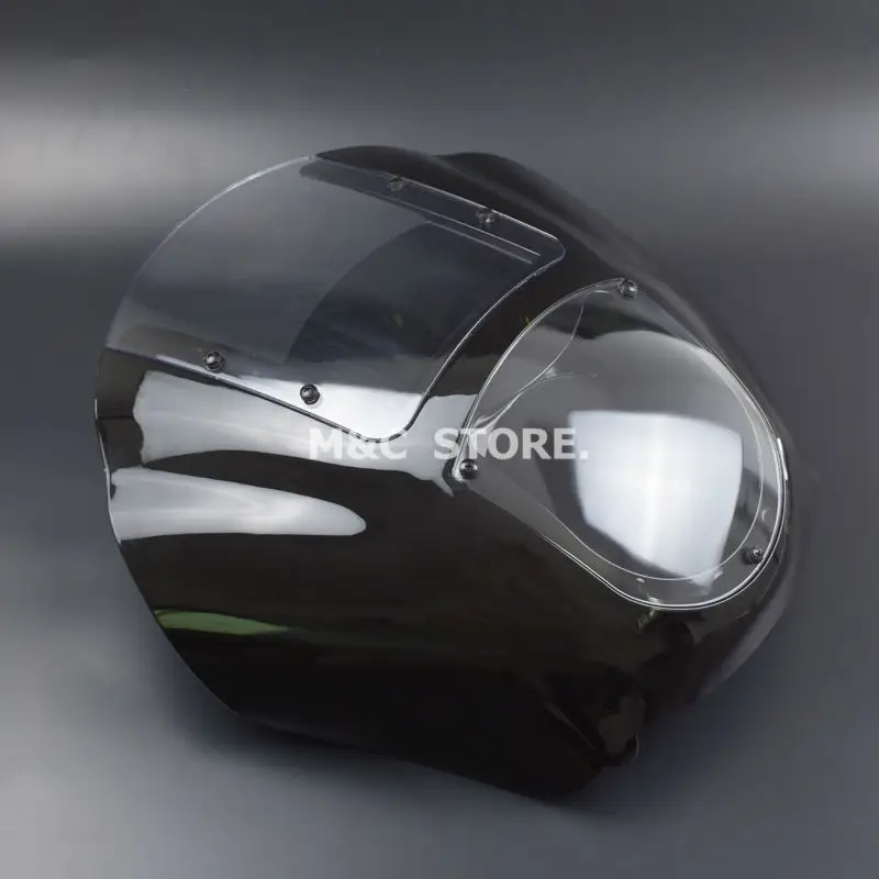 Дымовое прозрачное лобовое стекло ABS четверть обтекателя комплект для Harley Sportster