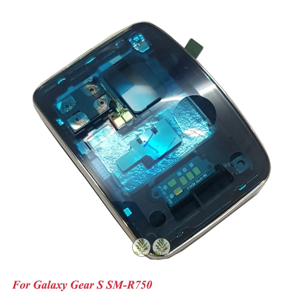Новая замена для samsung Galaxy gear S R750 SM-R750A R750P R750T R750V Задняя крышка батареи зуммер передняя рамка Корпус черный