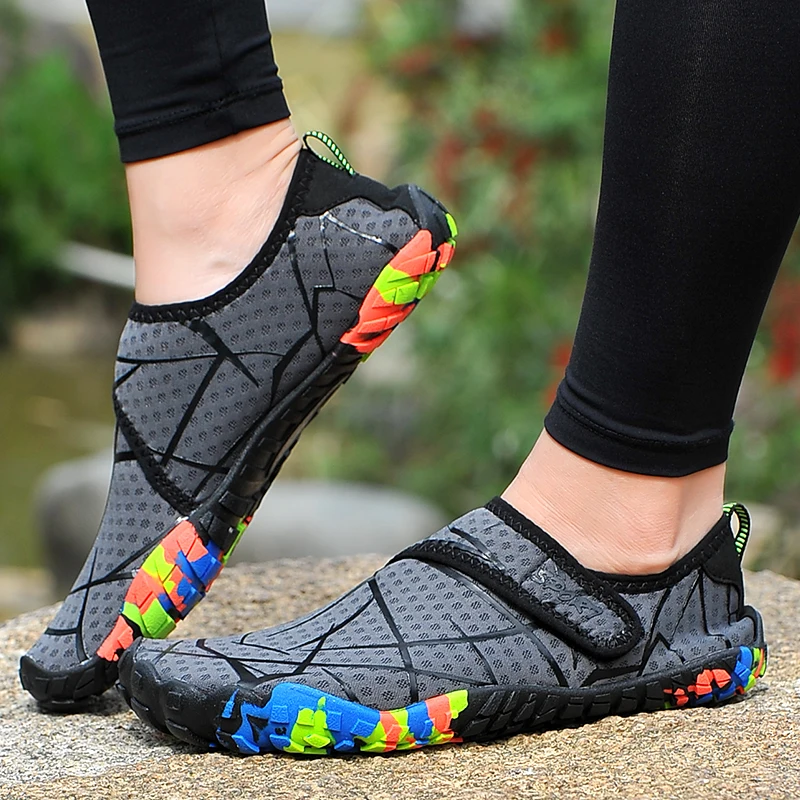 TULUO/Летняя Уличная обувь унисекс для плавания Легкие носки из кожи в полоску