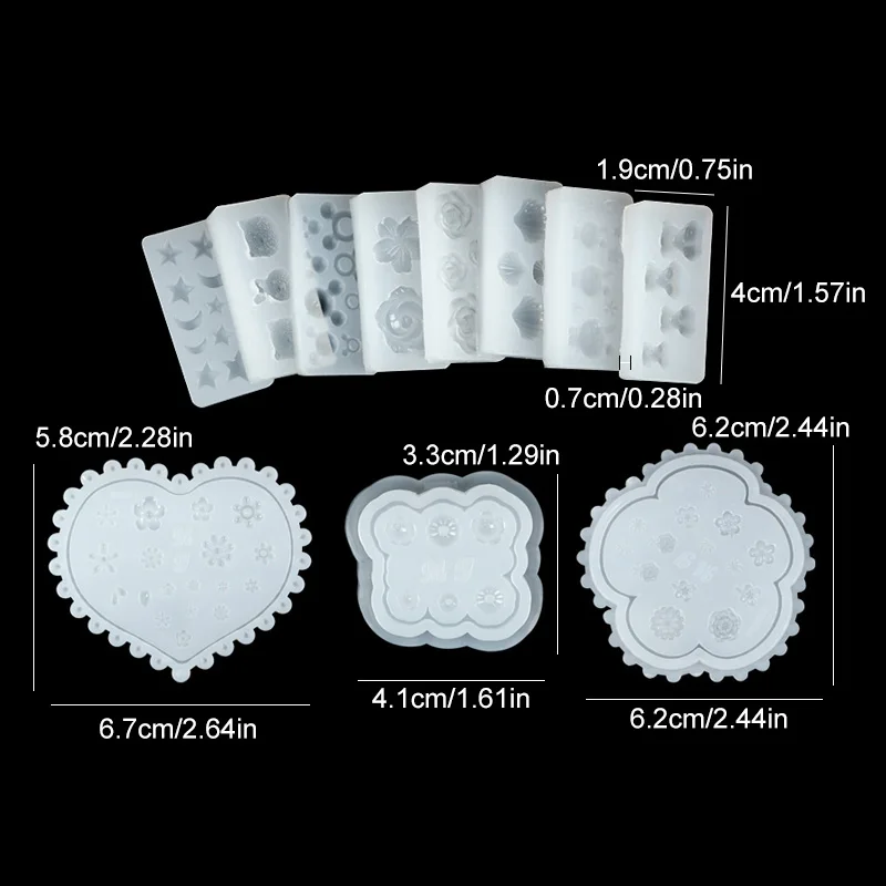 1 шт. силиконовая форма для дизайна ногтей звезды луна Микки Маус кролик цветок