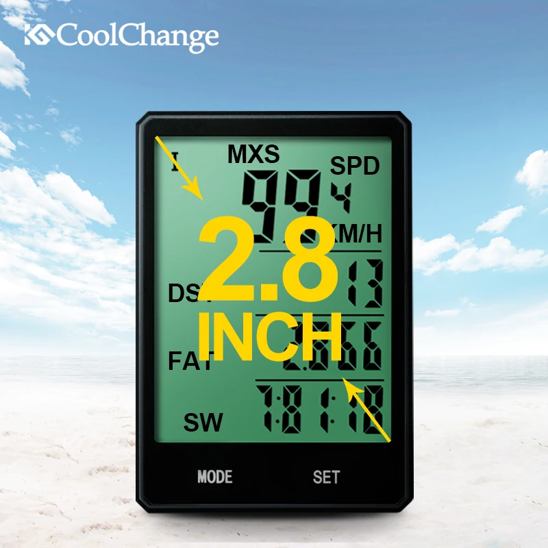 2018 CoolChange велосипедный Компьютер Водонепроницаемый одометр проводной