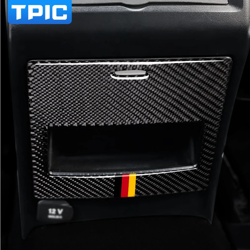 TPIC карбоновое волокно задняя коробка для хранения декоративные автомобильные