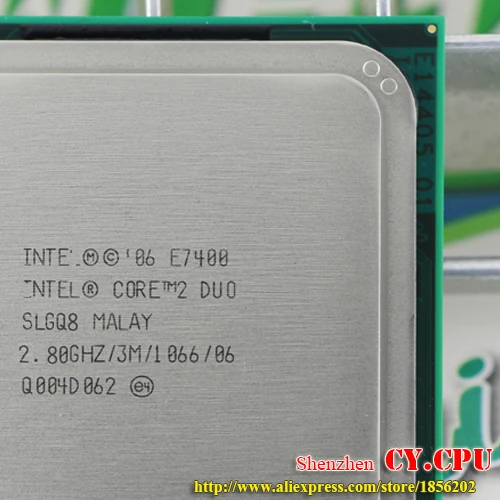 Процессор Intel Core 2 Duo E7400 cpu (2 8 ГГц/3 м/1066 ГГц) Socket 775 Бесплатная доставка | Компьютеры