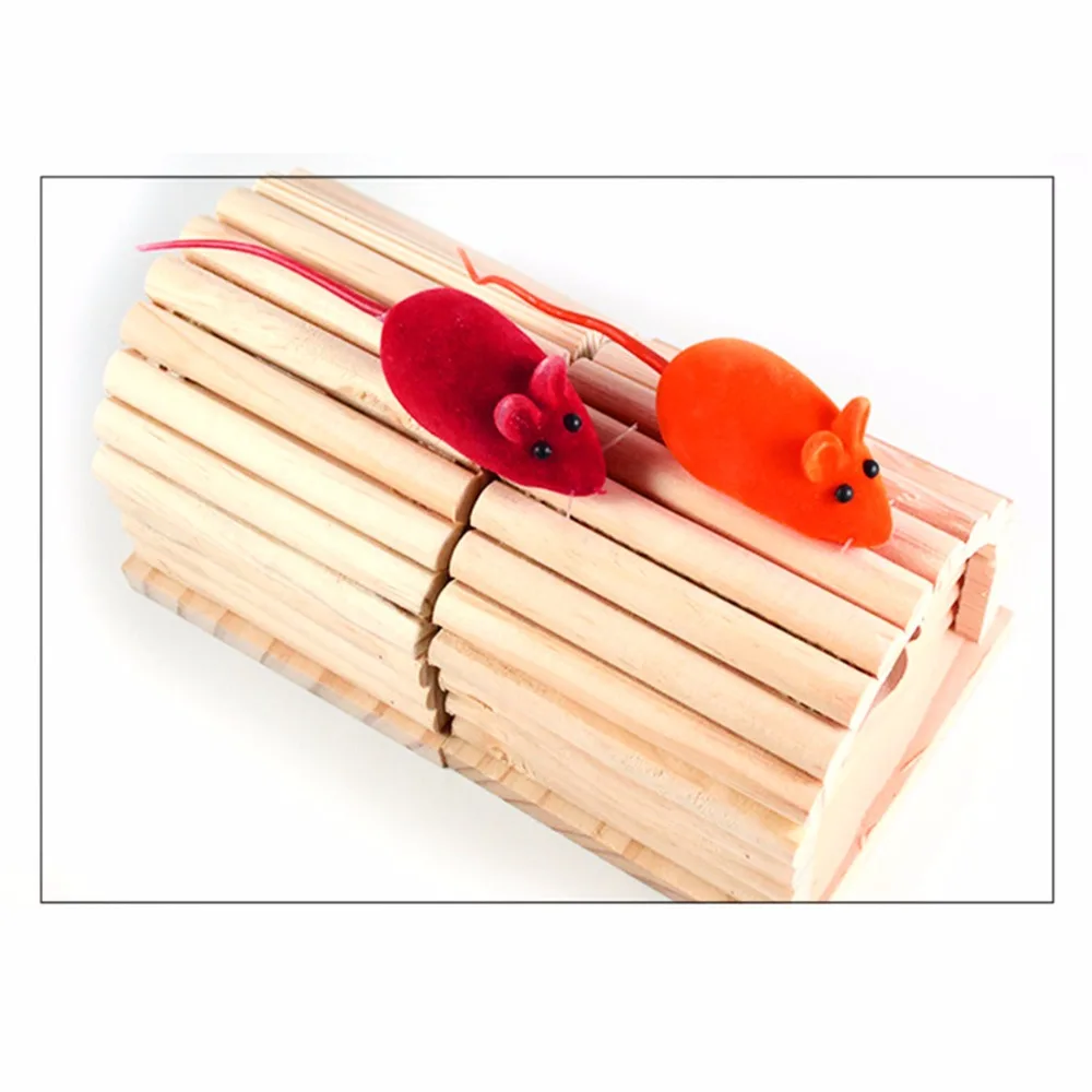 Safrty милый питомец Кролик Хомяк мелких животных домик деревянная кровать Мышь для