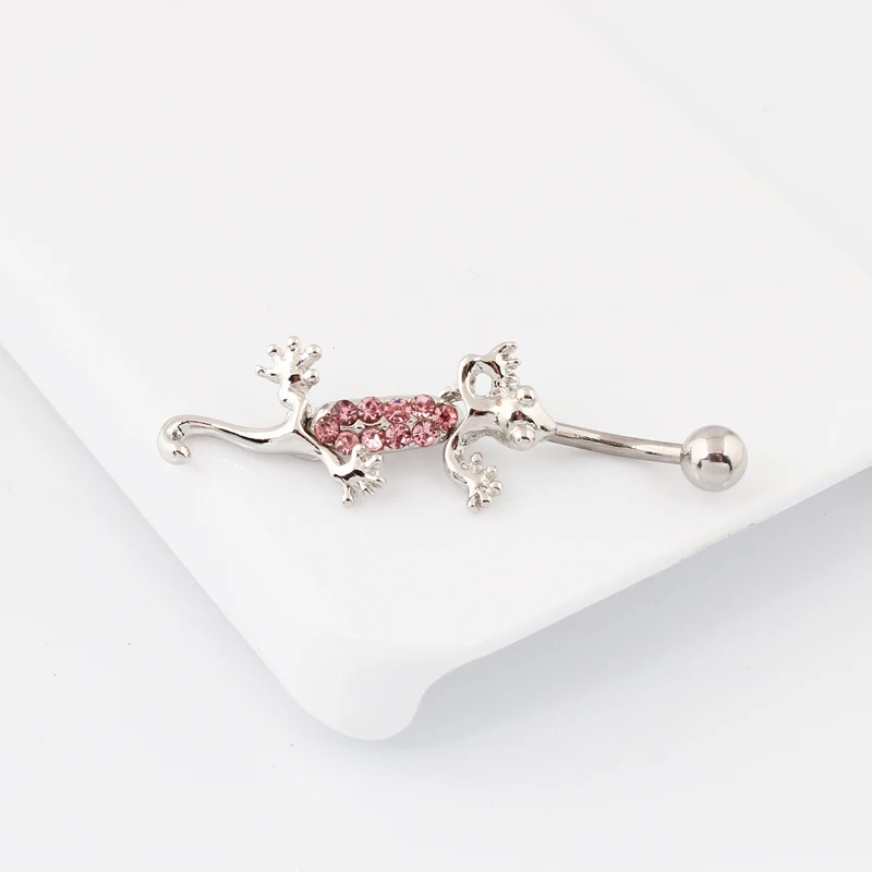 Кольца в пупок маленькие gecko пупка пирсинг тела ювелирные изделия оптом 14 г