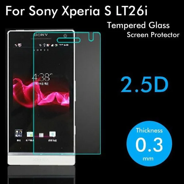 2.5D Закаленное стекло для Sony Xperia S Высококачественная защитная пленка