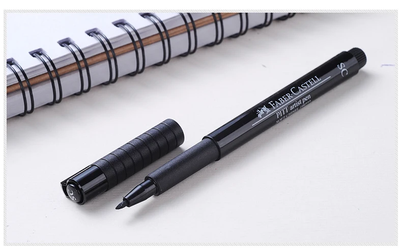 Faber-Castell Fineliner пигментный лайнер водонепроницаемый черные чернила 0,1 0,3 0,5 0,7 мм эскиз ручка для рисования манга дизайн Прямая поставка