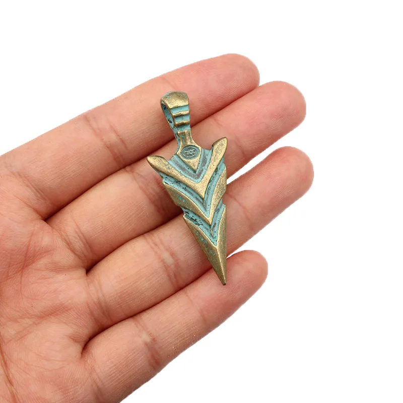 5 шт. античный греческий патина Бронзовый меч копье стрелка голова