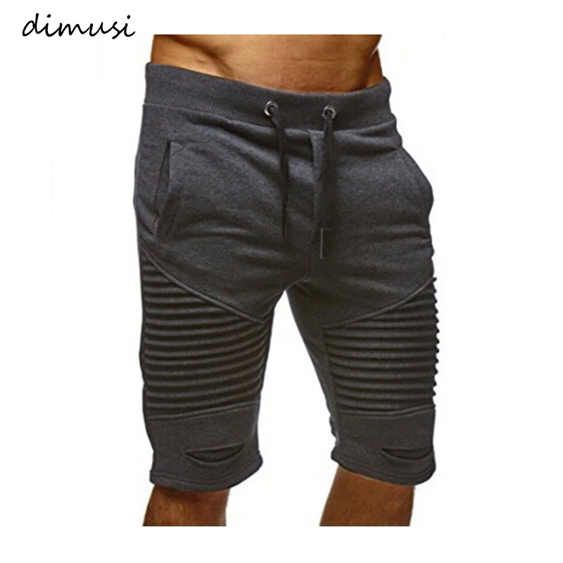 DIMUSI/летние мужские шорты модные хлопковые с эластичной резинкой на талии для
