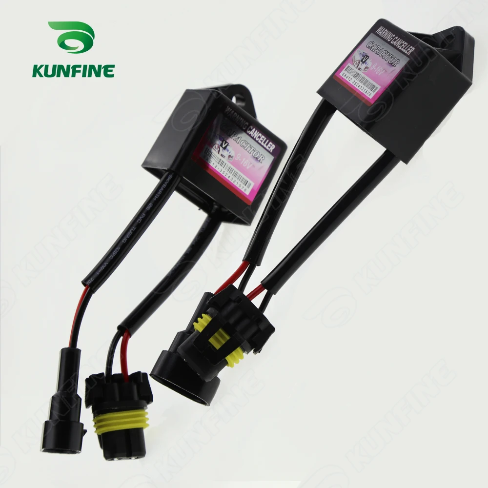 HID wanring canceller Предупреждение Ошибка Декодер Canceller Конденсатор анти-мерцание для ксенона HID автомобильный светильник KF-K4003