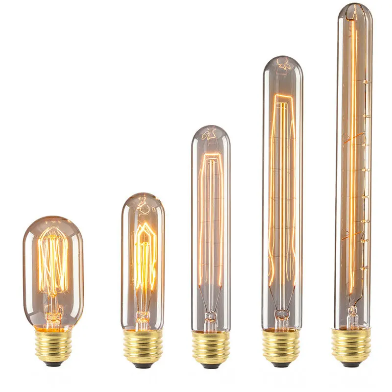 Лампа накаливания Эдисона в стиле ретро 220 В переменного тока 40 Вт|led filament light bulb|bulb