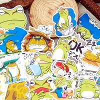 40pcsbag frogs love to talk cartoon animals album scrapbook waterproof decoration stickers diy handmade gift scrapbooking stick