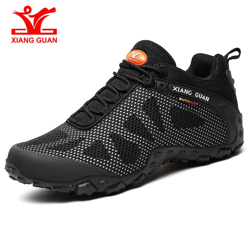 

Xiang Guan Мужская Спортивная обувь на открытом воздухе спортивная легкая обувь для пеших прогулок женские кроссовки для альпинизма черная Ули...