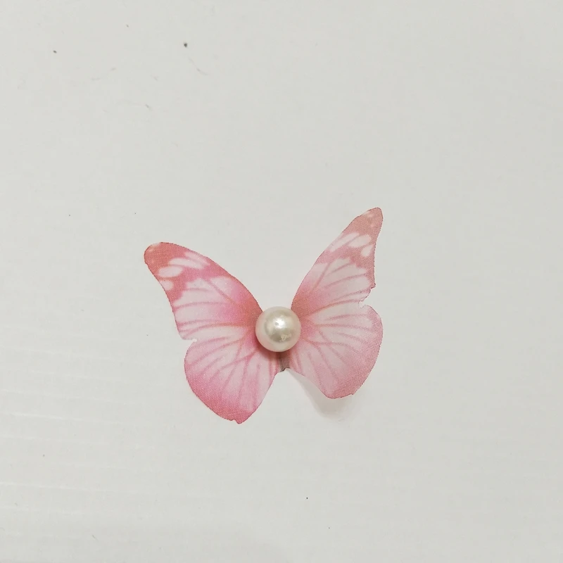 20PC Mini Chiffon Tulle Butterfly Decorative Accessories Adult Making Diy Earring Necklace Arts Crafts Garment Sewing Material