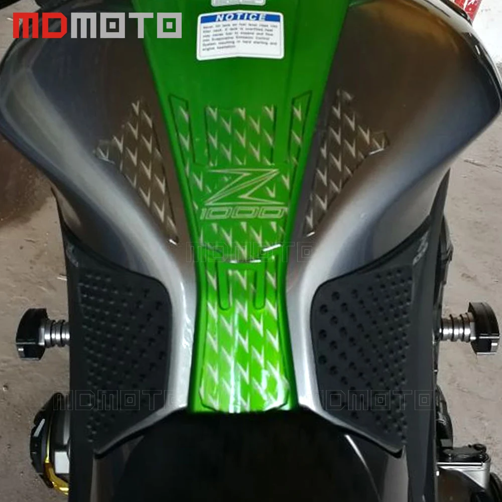 Для Kawasaki Z1000 2007 2018 2019 мотоциклетные Нескользящие Танк Pad 3 м Сторона газа Колено