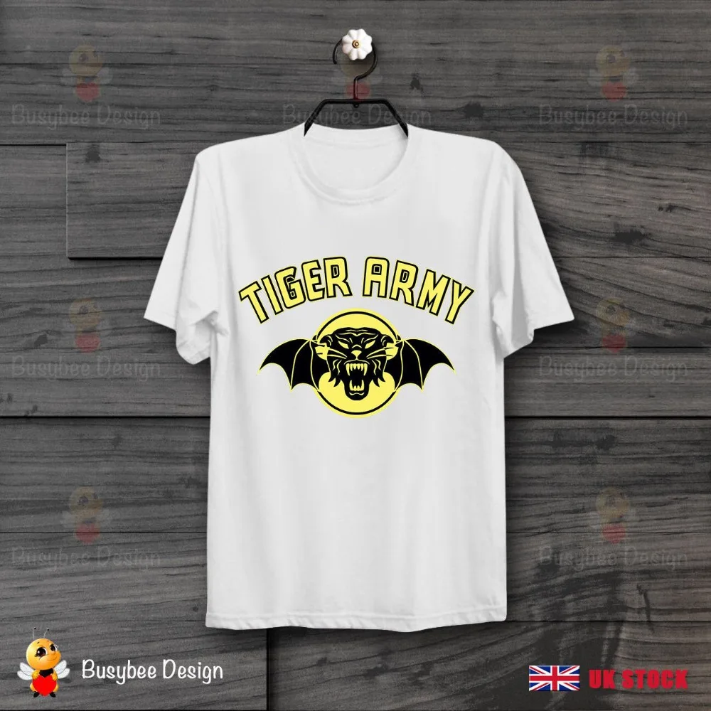 

2019 New Arrival Men'S Fashion Tiger Army Logo Unisex Cool T Shirt B104 Funny Tees Men Short