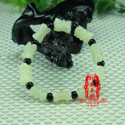 Xinjiang Hotan jade lotus hand string of men и women's браслет | Дом сад