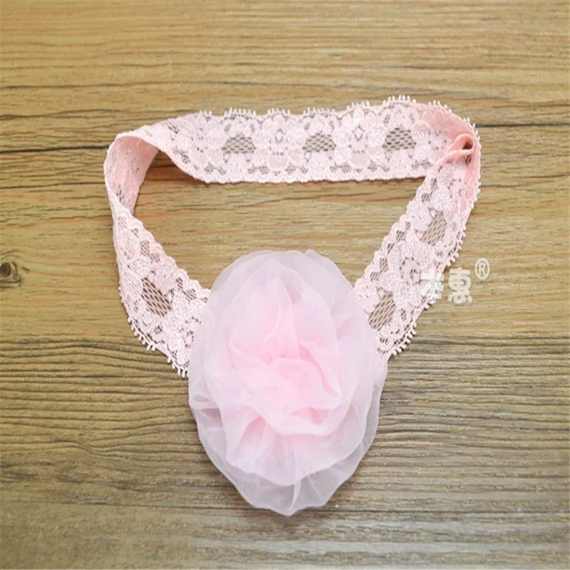 Lace Flower Baby Headbands for girl Elastic Accessories Kids headwear Newborn hairbands photography prop | Детская одежда и обувь