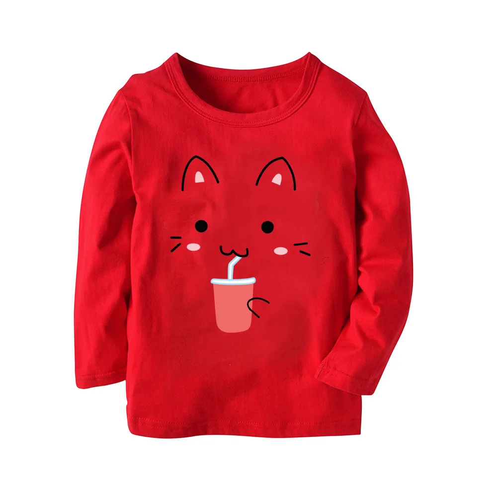 Летние футболки с длинными рукавами для маленьких девочек и мальчиков новая
