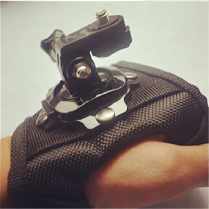 360 Rotary Wrist Strap for Xiaomi Yi Wristband Tripod Mount Adapter GoPro Hero 4 3 Sj4000 Sjcam Go Pro Camera Accessories | Электроника