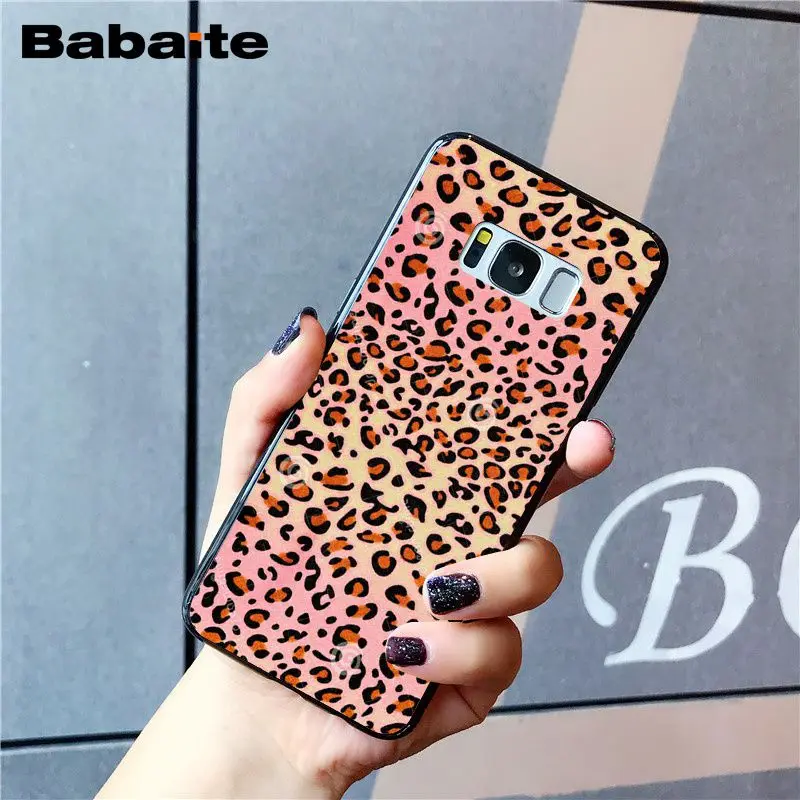 Модный чехол для телефона Babaite с тигром и леопардовым принтом Пантеры Samsung Galaxy S8 S7