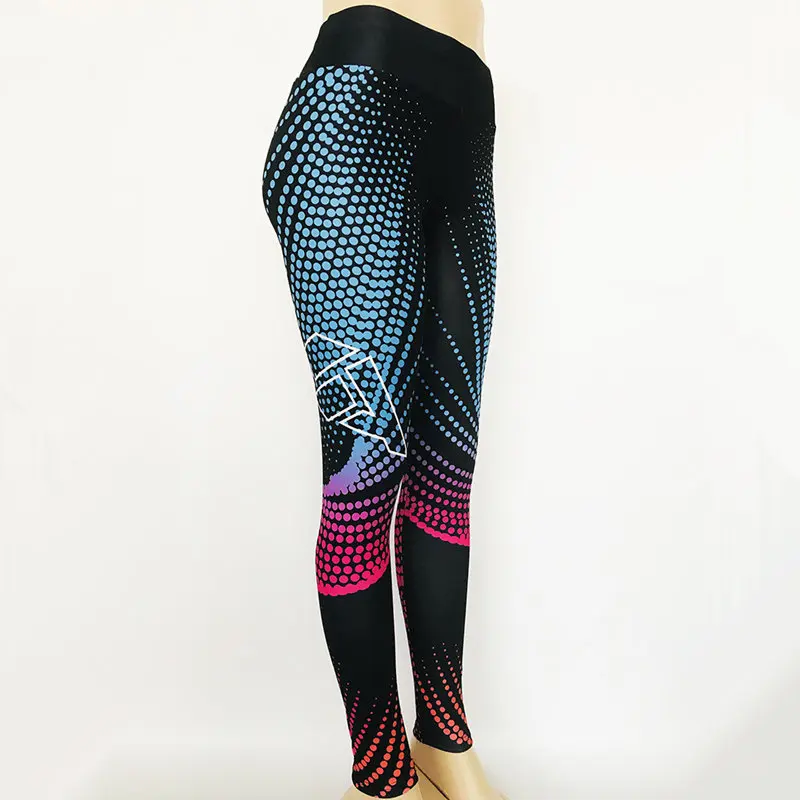 Women Yoga Pants 3d Print Compression Elasticity Fitness Sports Leggings Tights Girl Running Sportswear Woman Training Trousers | Спорт и