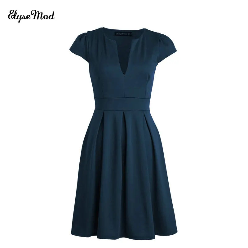 Платье До Колена С V образным вырезом и рукавами крылышками|special occasion dresses|special