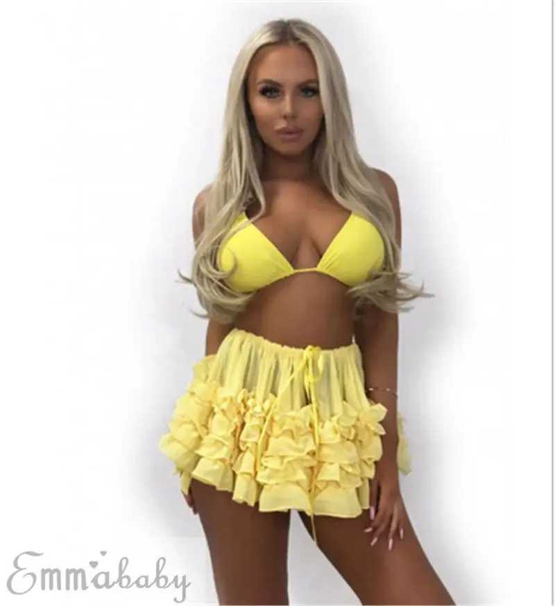 

2019 New Arrival Summer Sexy Womens Sheer Mesh Bikini Cover Up Beach Skirt Swimwear Swimsuit Beachwear Bathing Beach Skirts
