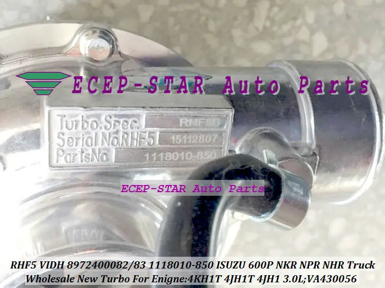 Фото Бесплатная доставка RHF5 VIDH VA430056 VC430056 VH430056 8972400082 8972400083 Turbo для ISUZU 600P NKR NPR NHR Truck 4KH1T 4JH1T 3.0L №2