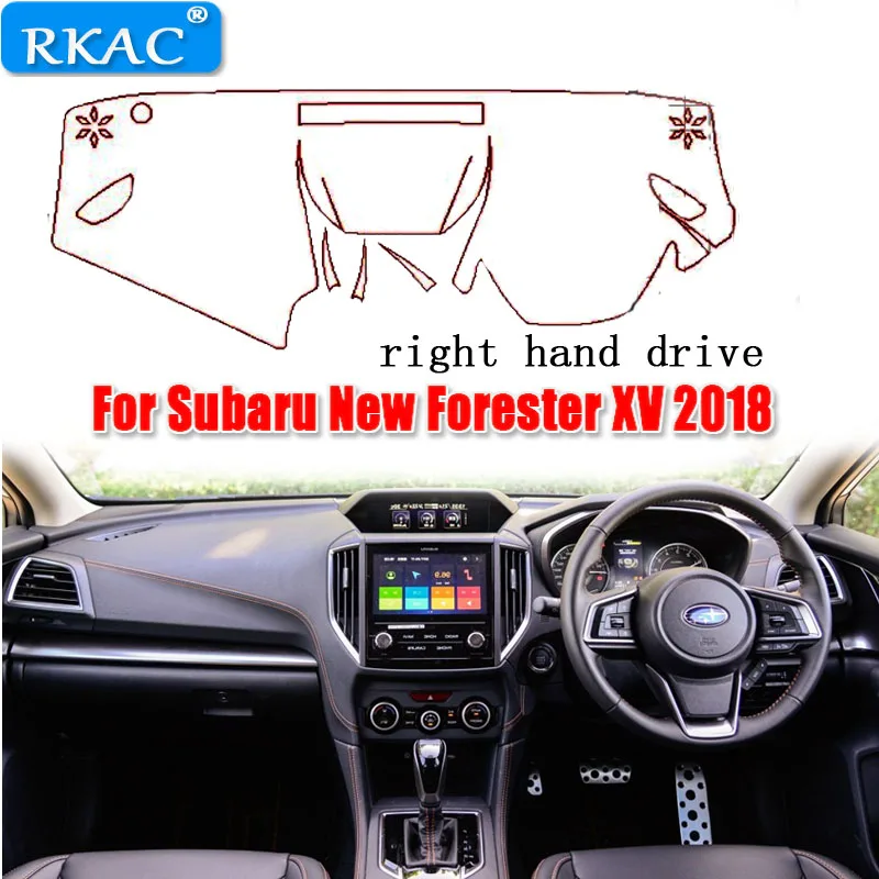 Крышка приборной панели автомобиля RKAC коврик для защита от УФ лучей Subaru New Forester xv