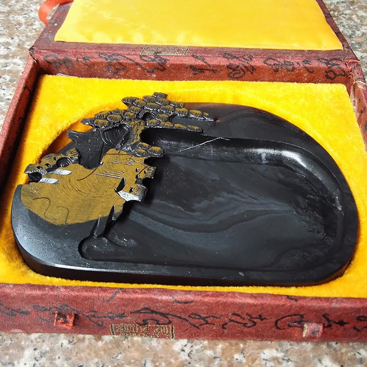Китайский каллиграфический камень чернильный Duan yan tai с подарочной коробкой