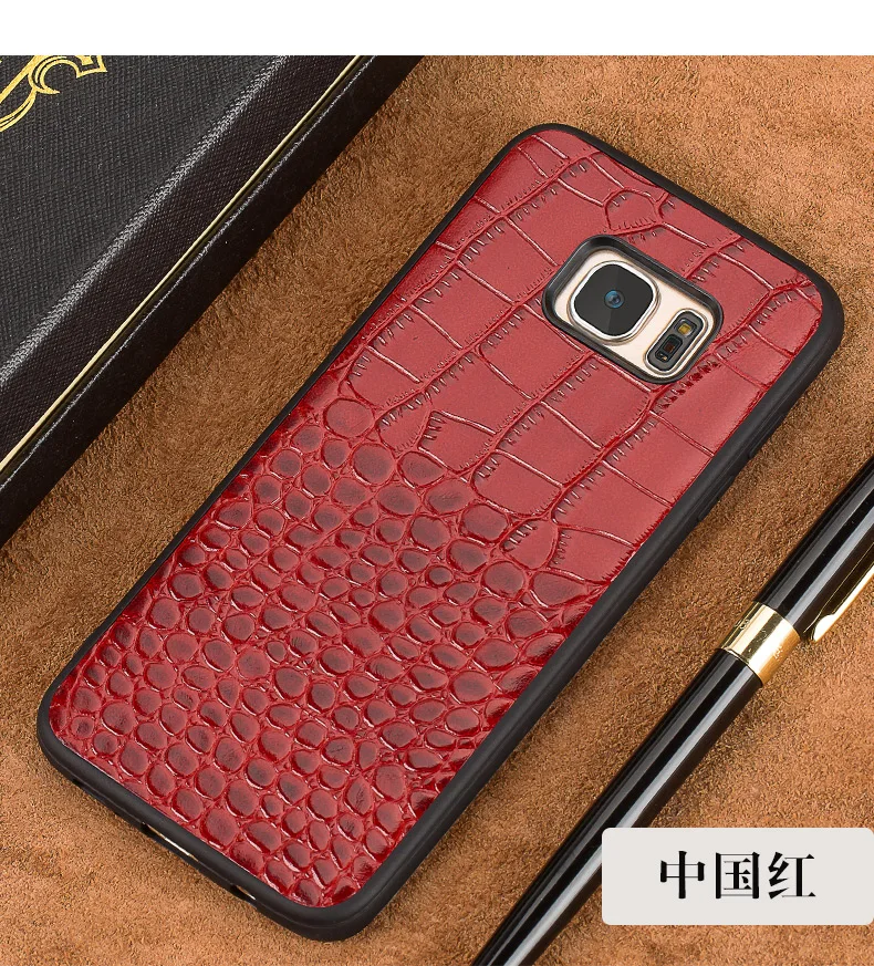 Чехол из натуральной кожи для Samsung Galaxy S7 G9300 задняя крышка мобильного телефона Edge