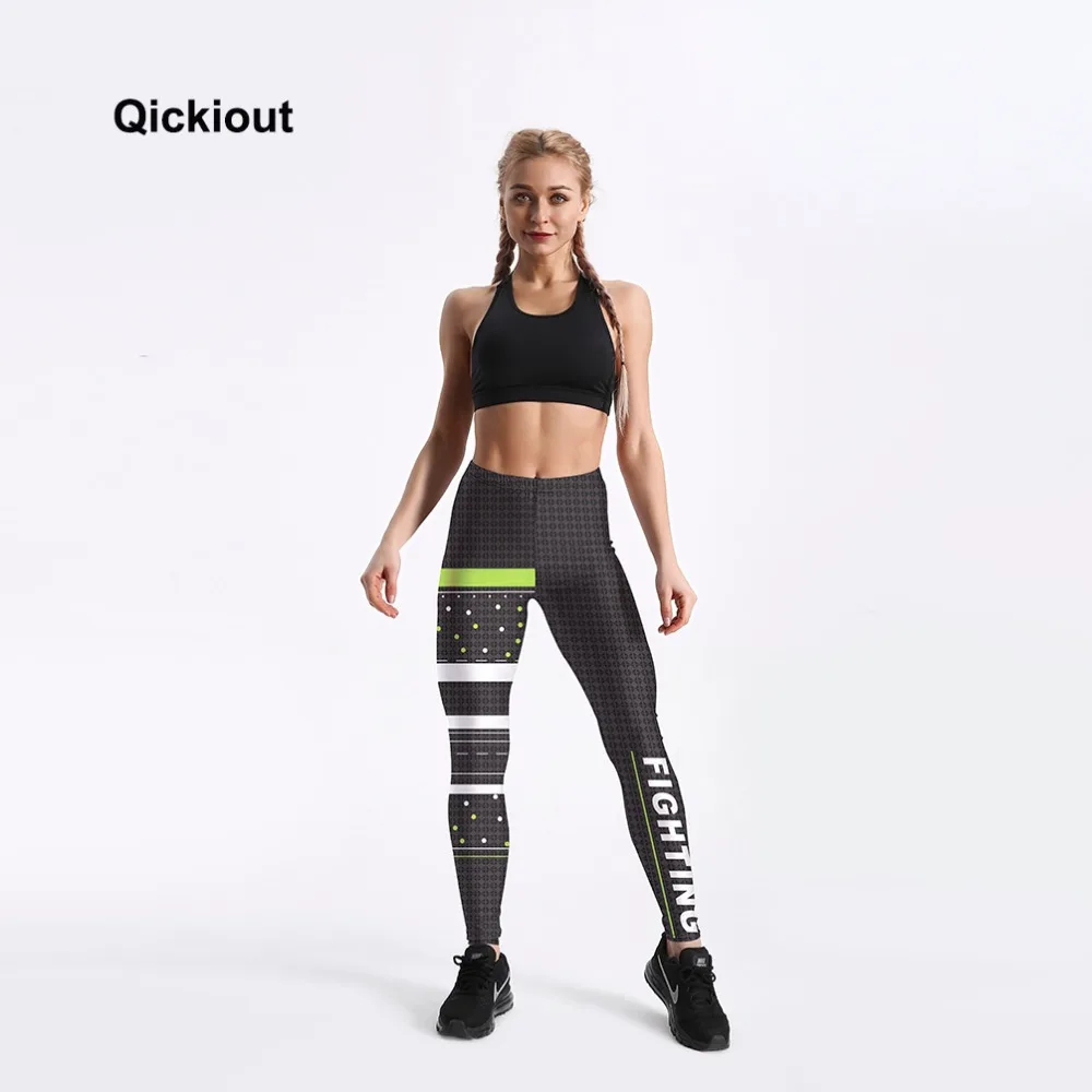Qickitout 2018 новые модные тянущиеся эластичные леггинсы в горошек с высокой талией