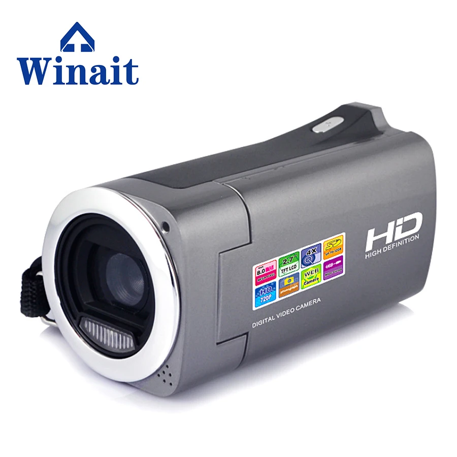 

Winait домашняя Цифровая видеокамера HD 720P 2,7 "ЖК-экран 900 мАч литиевая батарея