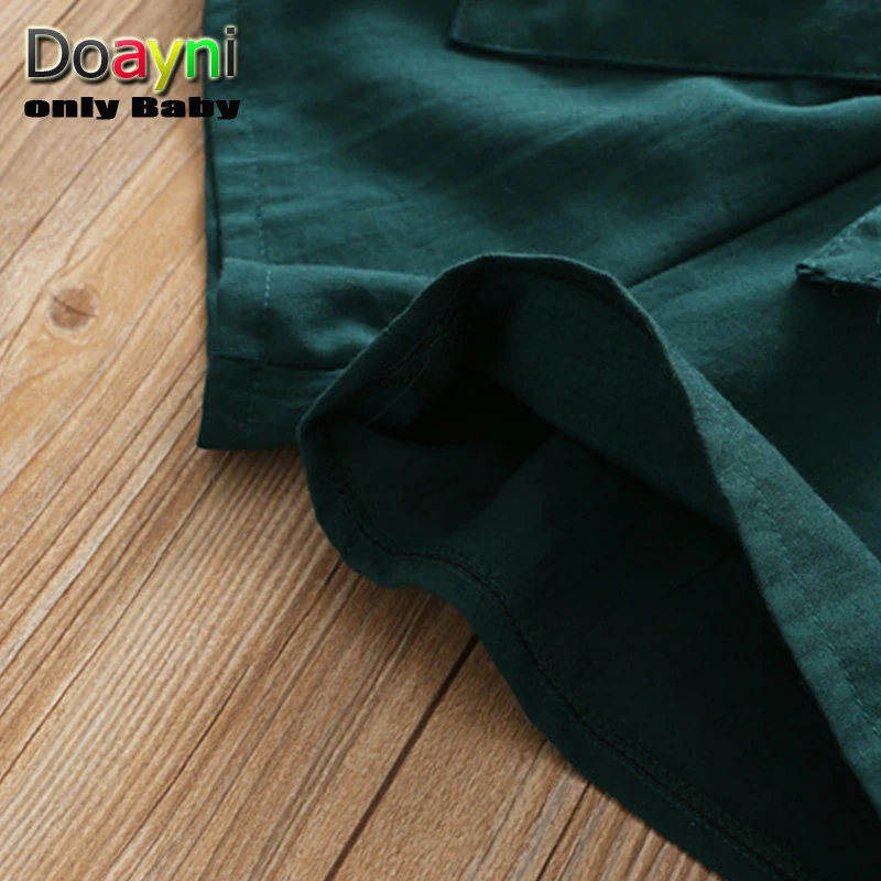 Doayni Летний комплект одежды для маленьких девочек 2 шт. дети Toddles Детские девушки