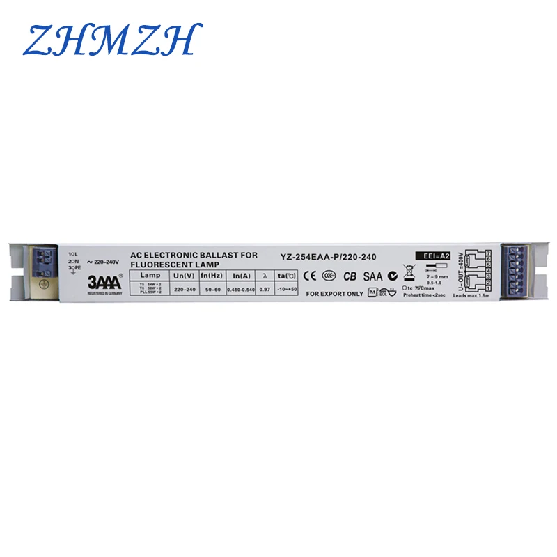 3AAA YZ 254EAA 220 240V 2*54W T5 электронные балласты для HO Φ лампа аквариума 58W * 2 T8