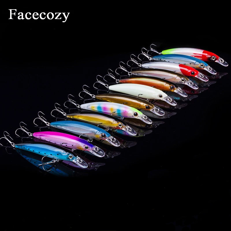 Facecozy 1 шт. 11 см 13 5 г световая приманка для рыбалки плавающая воблер