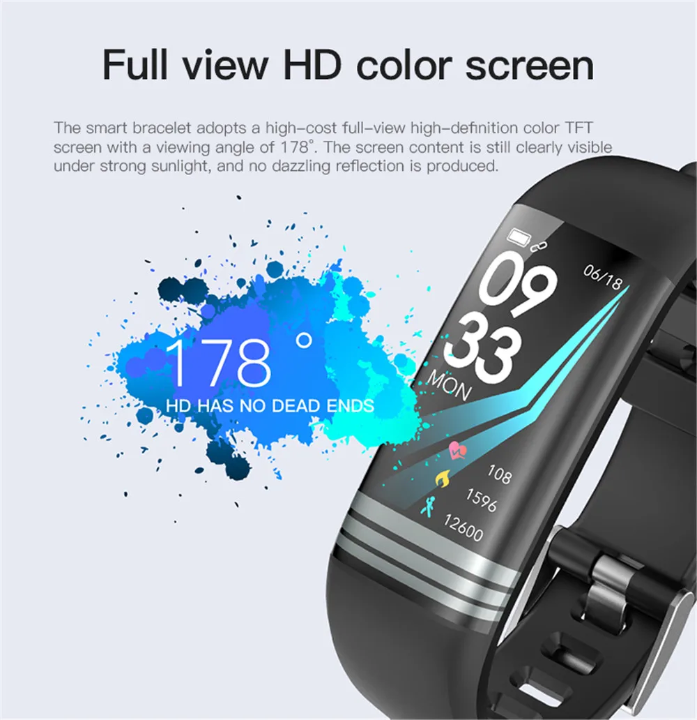 Greentiger G26 Plus умный Браслет фитнес-трекер для измерения сердечного ритма IP67 Водонепроницаемый Смарт Браслет для измерения кровяного давления кислородный SmartBand