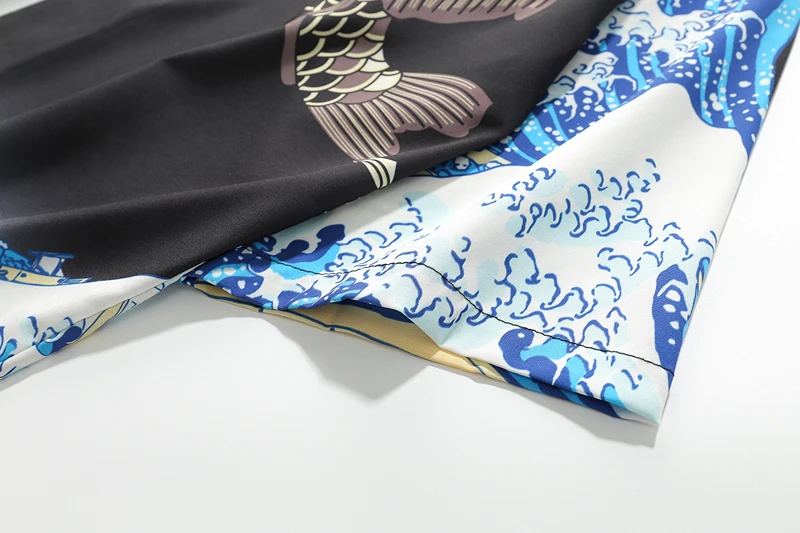 Мужской кардиган GMANCL в японском стиле уличная одежда оверсайз жакеты с принтом