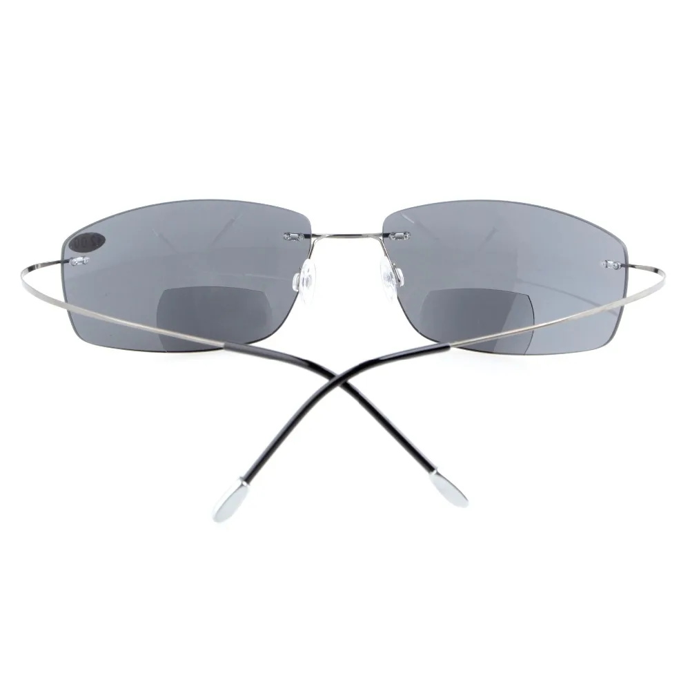 S1504 PC бифокальный Eyekepper Титан без оправы UV400 поликарбонатные линзы солнцезащитные