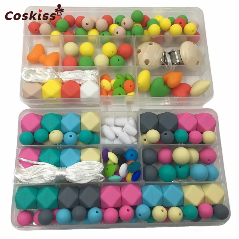 2 коробки Детские Прорезыватели для зубов Силиконовые набор зажимов соски