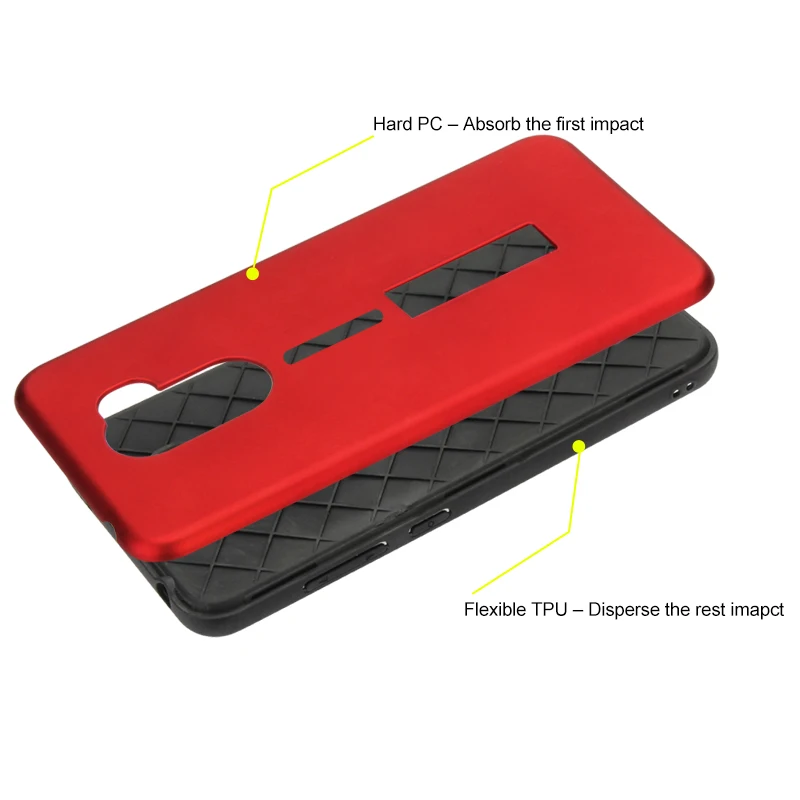 Чехол Pocophone F1 из поликарбоната и тпу с подставкой кольцом-держателем чехол для