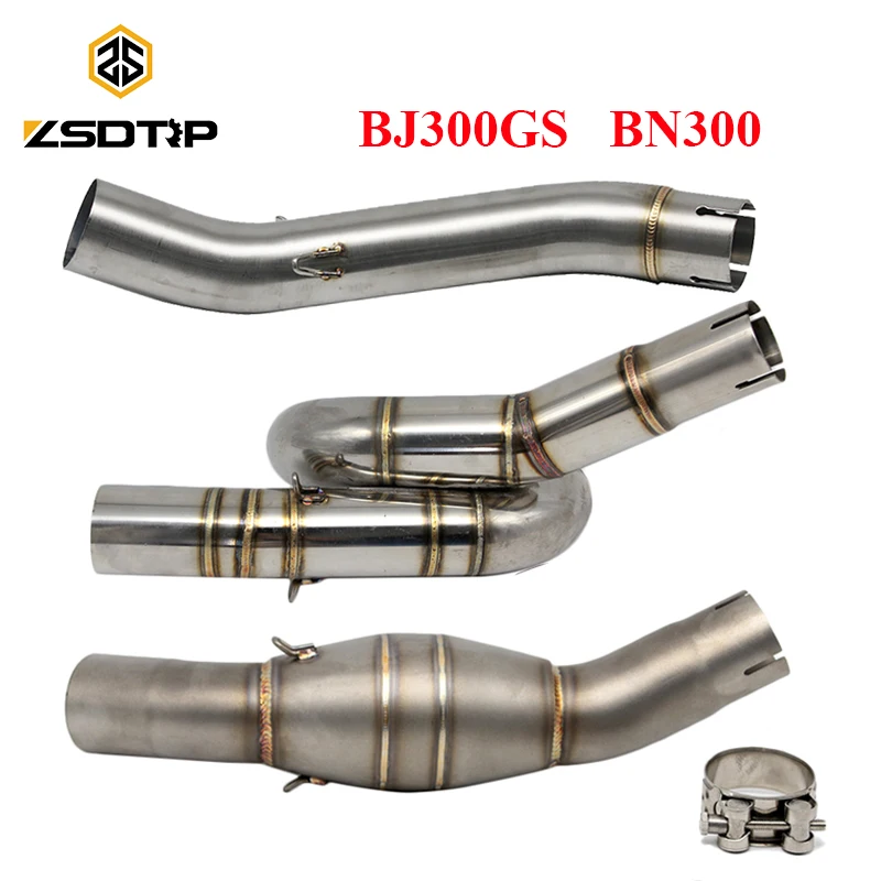 Выхлопная труба ZSDTRP для мотоцикла средняя BJ300 51 мм без застежки глушитель Benelli
