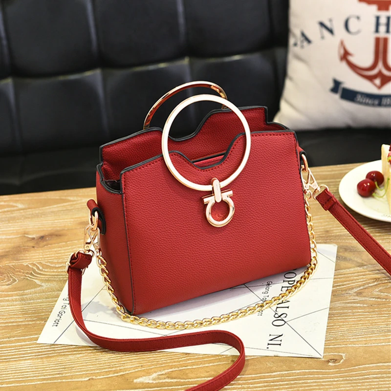 2017 повседневные цепи с металлической ручкой маленькая распродажа сумочек laides