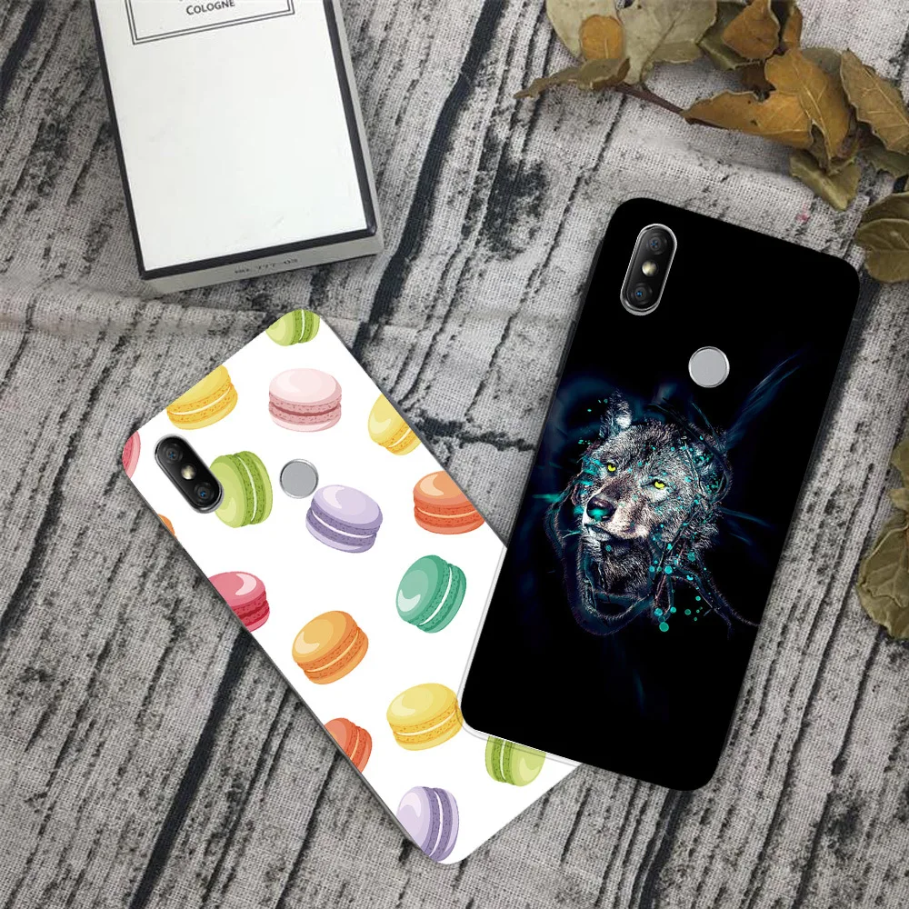 Чехол для Xiaomi Redmi S2 силиконовый мягкий чехол из ТПУ оболочка телефона задние